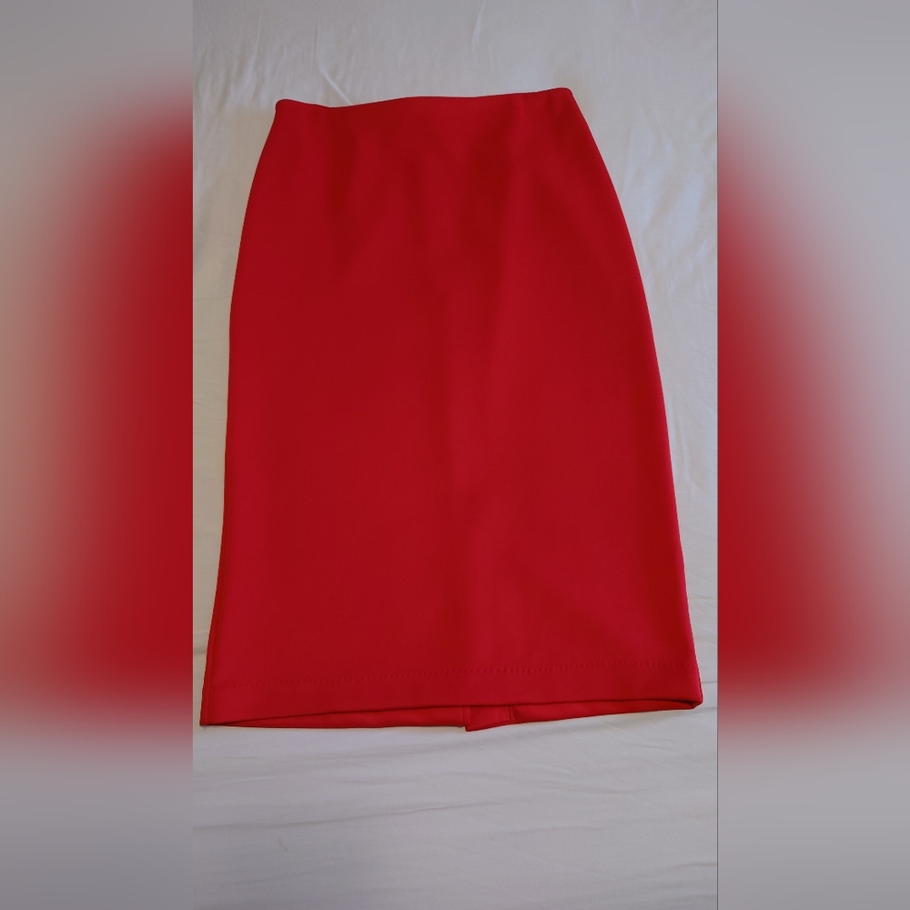 Red Pencil Skirt, size 2,